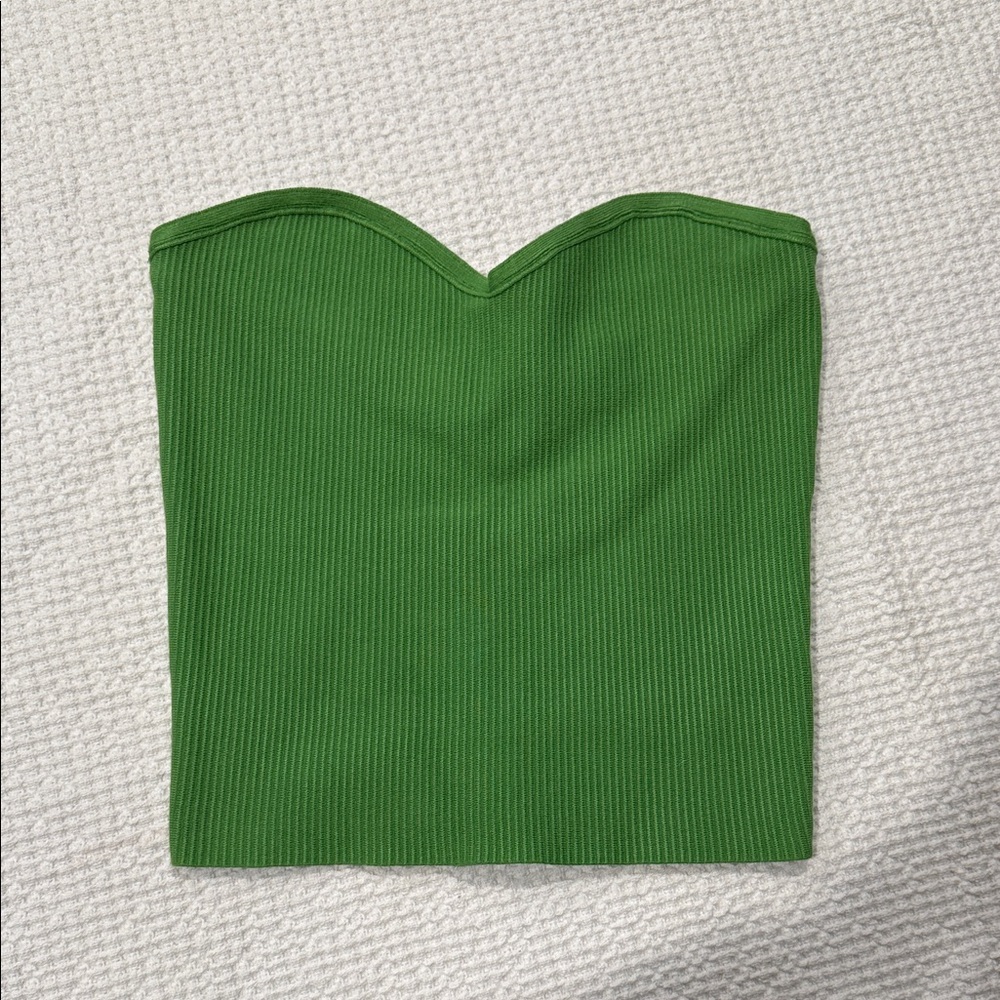 NEW House of Harlow 1960 Vibrant Green Strapless Top